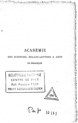 01/01/1892 - Procès verbaux et mémoires [Texte imprimé] /