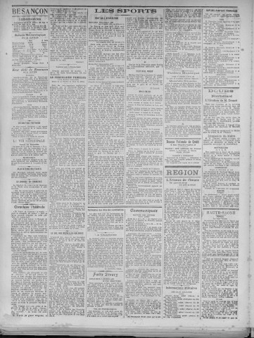 25/01/1921 - La Dépêche républicaine de Franche-Comté [Texte imprimé]