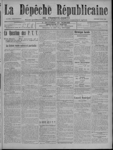 14/05/1909 - La Dépêche républicaine de Franche-Comté [Texte imprimé]