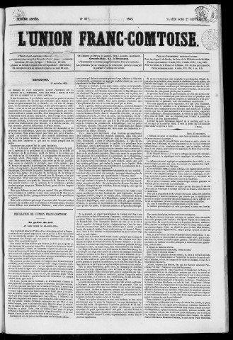 27/09/1851 - L'Union franc-comtoise [Texte imprimé]