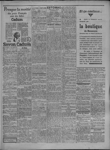 12/08/1931 - Le petit comtois [Texte imprimé] : journal républicain démocratique quotidien