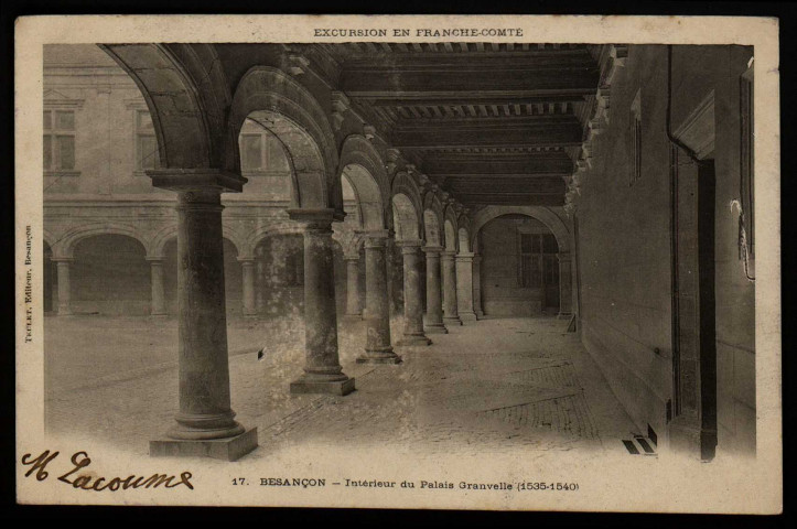 Besançon - Besançon - Intérieur du Palais Granvelle (1535-1540) [image fixe] , Besançon : Teulet Editeur, Besançon, 1903/1930