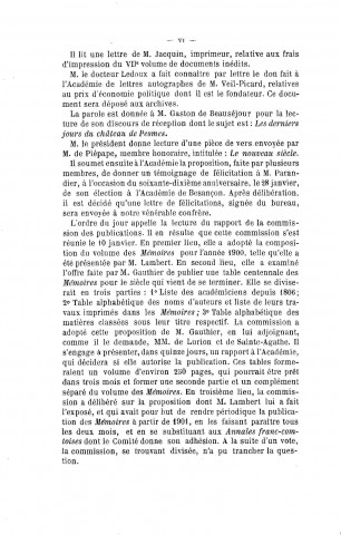 01/01/1901 - Procès verbaux et mémoires [Texte imprimé] /