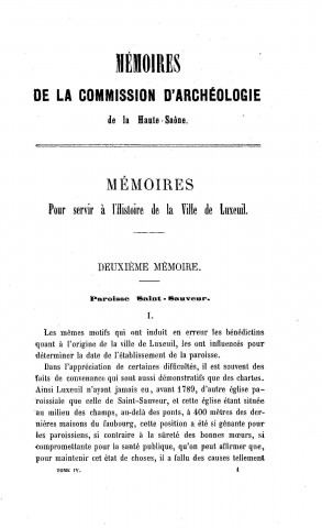 1865 - Mémoires de la Commission d'archéologie