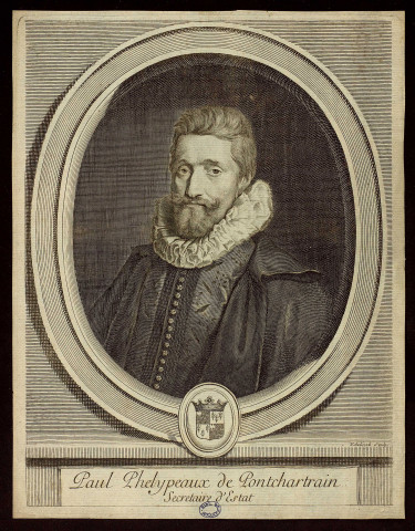 Paul Phelypeaux de Ponchartrain Secretaire d'Estat [image fixe] / Edelinck Sculp. , Paris : A. Dezallier, 1696-1700