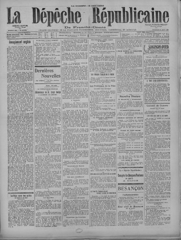 11/08/1920 - La Dépêche républicaine de Franche-Comté [Texte imprimé]