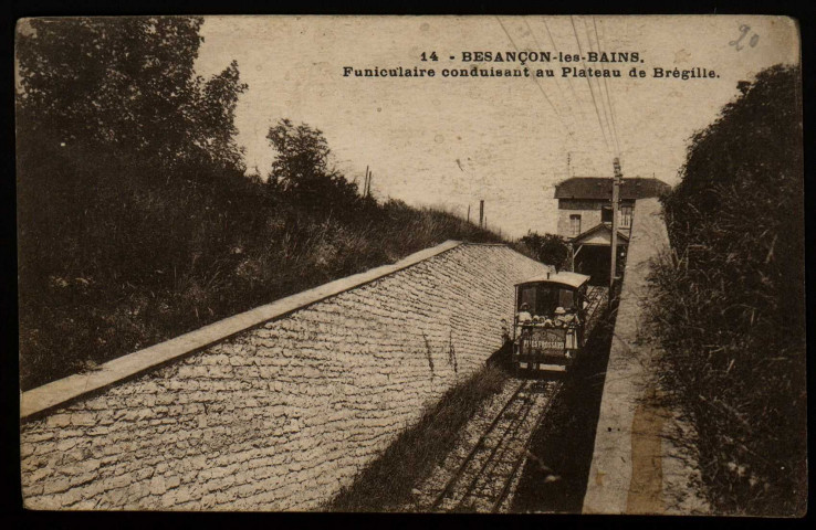 Besançon - Besançon Pittoresque - Funiculaire conduisant au Plataeau de Brégille. [image fixe] , 1904/1929