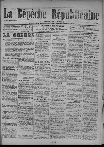 28/01/1915 - La Dépêche républicaine de Franche-Comté [Texte imprimé]