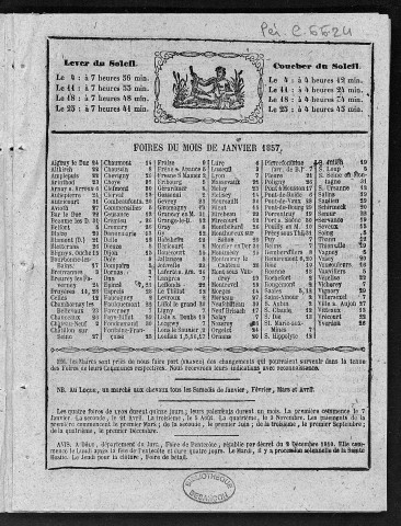 Almanach historique nommé le Postillon de la paix et de la guerre [Texte imprimé] : calculé selon le stile nouveau, pour l'An de Grace... /