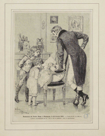 Naissance de Victor Hugo [image fixe] / Adrien Marie , Paris : Imprimerie A. Lahure, rue de Fleurus, 9, 1881