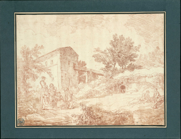 20 - Bergers jouant à Caprarola / Hubert Robert , [Rome], 1764