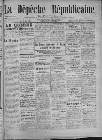 09/11/1917 - La Dépêche républicaine de Franche-Comté [Texte imprimé]