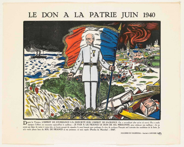Le Don à la patrie Juin 1940, affiche