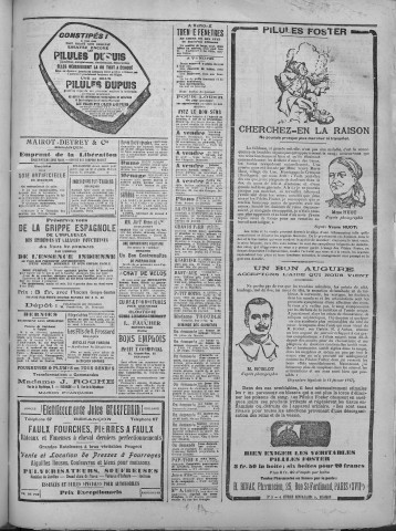 10/11/1918 - La Dépêche républicaine de Franche-Comté [Texte imprimé]