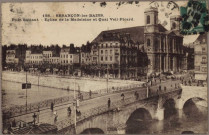 Pont Battant, église de la Madeleine et quai Veil-Picard.