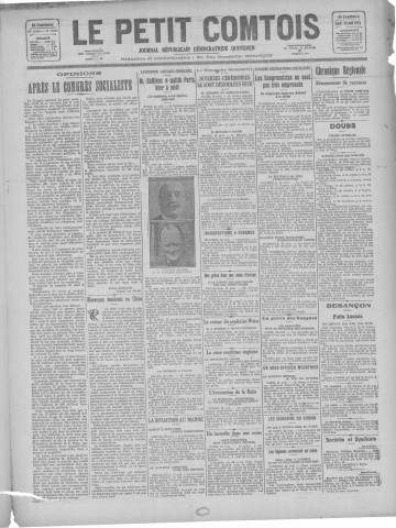 24/08/1925 - Le petit comtois [Texte imprimé] : journal républicain démocratique quotidien