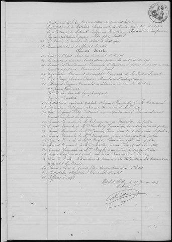 Registre des délibérations du Conseil municipal, avec table alphabétique, du 20 janvier 1913 au 20 février 1914