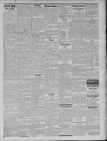 21/07/1933 - La Dépêche républicaine de Franche-Comté [Texte imprimé]