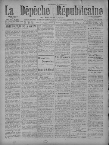 26/09/1920 - La Dépêche républicaine de Franche-Comté [Texte imprimé]