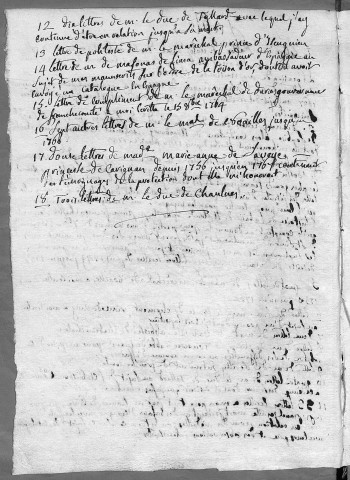 Ms Chiflet 194 - Lettres reçues par Philippe-Eugène, Claude-Nicolas et François-Xavier Chiflet (1697-1765)