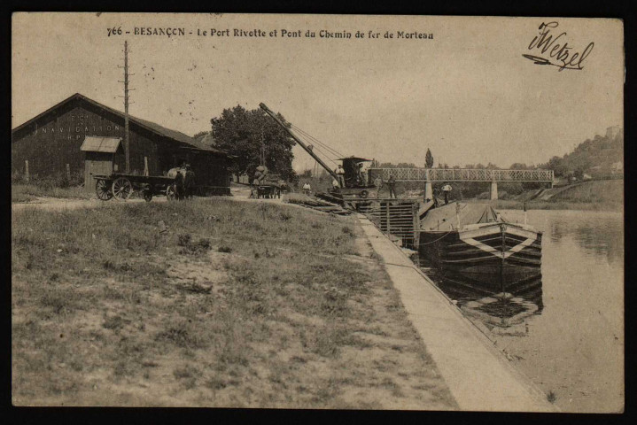 Besançon - Le Port Rivotte du Chemin de fer de Morteau [image fixe] , 1904/1930