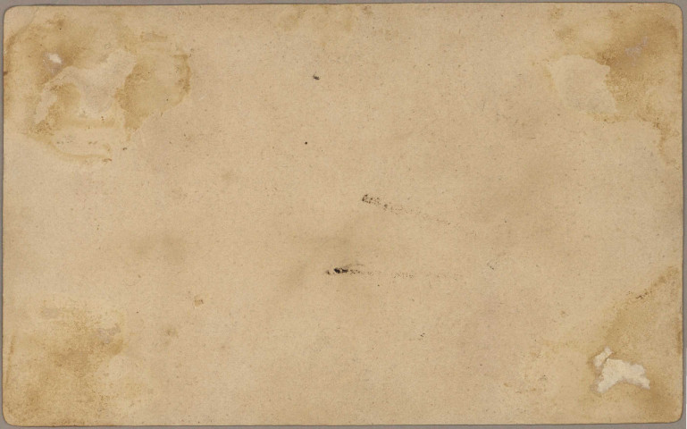 Avis de passage publicitaire de Grand choix de chaussures, prix fixe, maison A. Fourain et Cie, 8 Grande rue, Besançon au recto, comprenant une image (23,5 sur 14,5 cm).