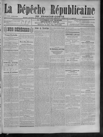 26/08/1906 - La Dépêche républicaine de Franche-Comté [Texte imprimé]