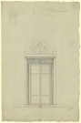 Hôtels Tassin de Villiers et Tassin de Moncourt, à Orléans. Elévation d'une porte intérieure / Pierre-Adrien Pâris , [S.l.] : [P.-A. Pâris], [1791]