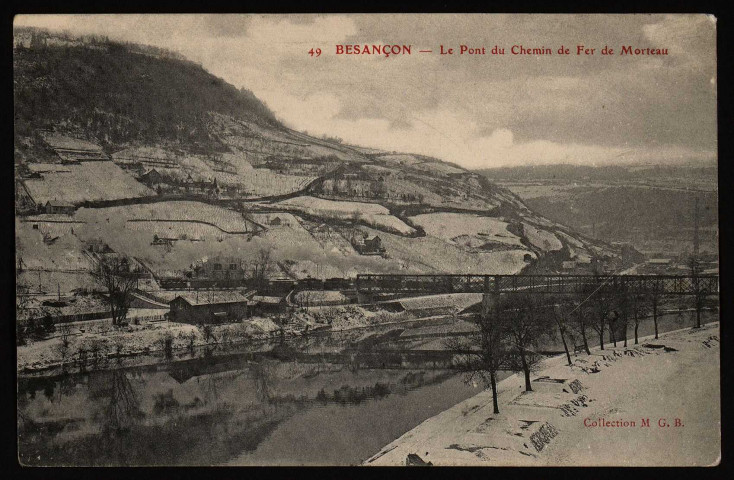 Besançon - Le Pont du Chemin de fer de Morteau [image fixe] , 1904/1908