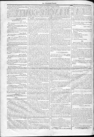 21/08/1859 - La Franche-Comté : organe politique des départements de l'Est