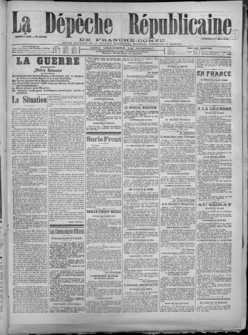 29/06/1917 - La Dépêche républicaine de Franche-Comté [Texte imprimé]