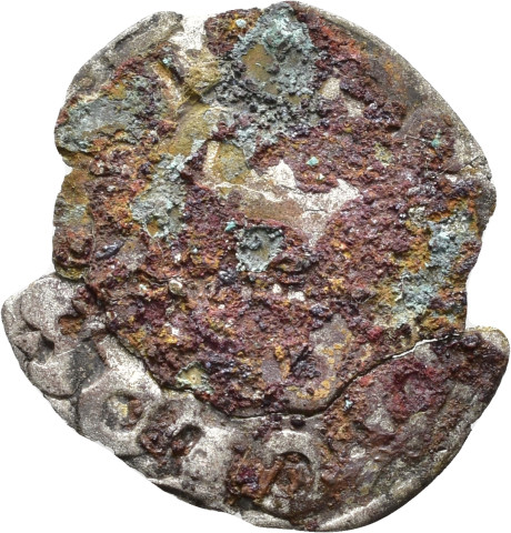 874.1.78.2 - pièce de monnaie (fragment, 2) ; denier tournois