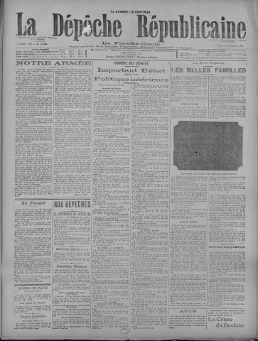 23/12/1920 - La Dépêche républicaine de Franche-Comté [Texte imprimé]
