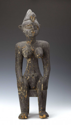 Statue de femme assise - sculpture Sénoufo, Côte d’Ivoirestatue de femme assise
