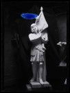 Statue de Jeanne d'Arc, photographiée dans l'atelier