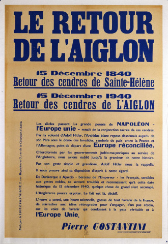 Le Retour de l'Aiglon, affiche