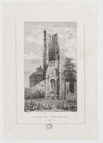 Ruines de Mont-Roland près Dole (Jura) [image fixe] / F. Féry , 1700/1799