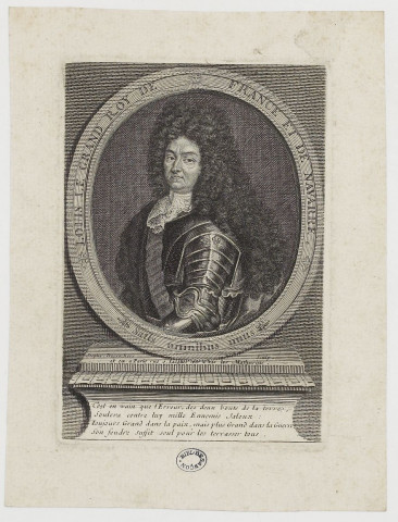 [Portrait de Louis XIV] / Stepha. Desrochers sculp. et ex. a Paris rue S. Iacques vis à vis les Mathurins..- A Paris : Stepha. Desrochers