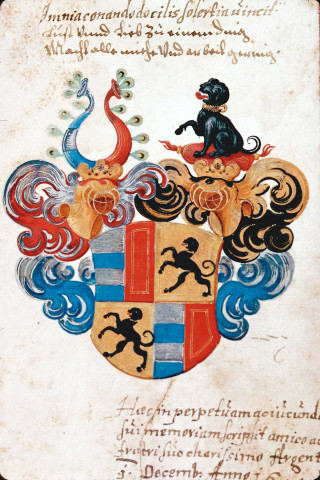 Ms 1200 - Album amicorum du baron Auguste de Sintzendorff