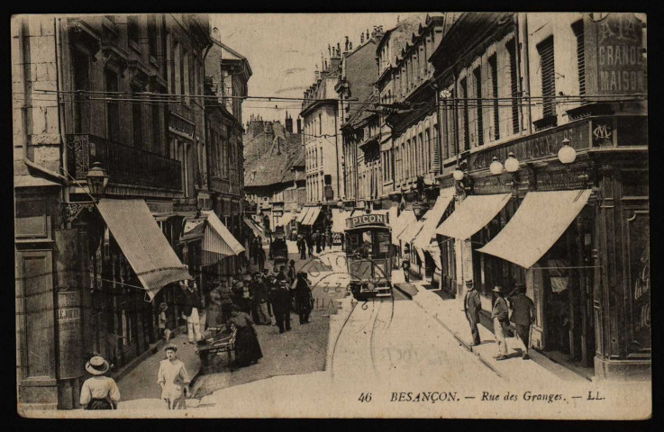 Besançon. - Rue des Granges [image fixe] , Paris : LL, 1900-1920