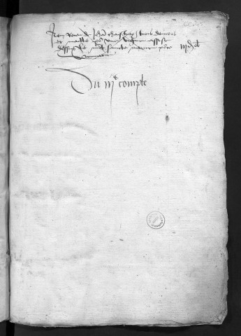 Comptes de la Ville de Besançon, recettes et dépenses, Compte de Girard Monstellier (1er janvier - 31 décembre 1478)