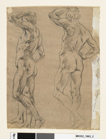 Etude anatomique de deux hommes nus