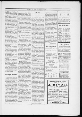 09/11/1884 - Le Paysan franc-comtois : 1884-1887