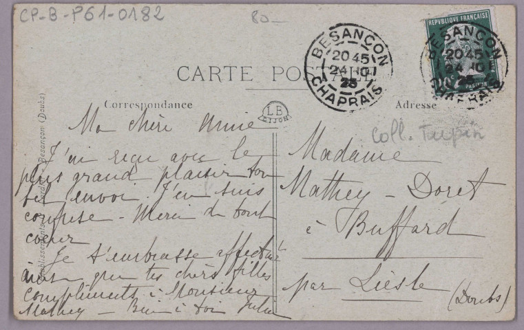 Montrapon-Besançon - L'Avenue [image fixe] , Besançon : Etablissements C. Lardier : C.L.B, 1915/1923