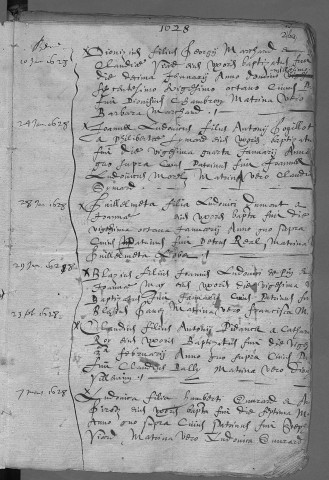 Paroisse de Velotte et de Beure : Copies de baptêmes (naissances) (20 avril 1627 - 18 avril 1680)
baptêmes (naissances), mariages, sépultures (décès) (1er février 1665 - 8 novembre 1684)
Actes de confirmation