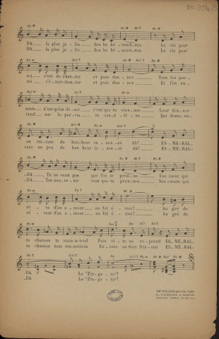 Le chant d'Esmeralda, d'après le roman "Notre-Dame de Paris" de Victor Hugo [Musique imprimée] /