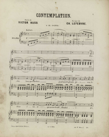 Contemplation [Musique imprimée] : à Ch. Gounod /