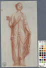 Figure féminine à l'antique, dite autrefois l'Espérance / Jean-Honoré Fragonard , [S.l.] : [J.-H. Fragonard], [1758-1760]