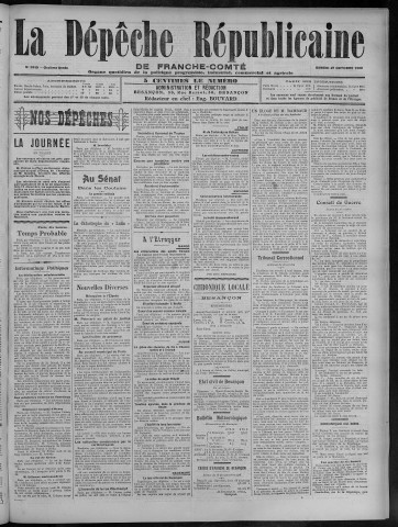 27/10/1906 - La Dépêche républicaine de Franche-Comté [Texte imprimé]