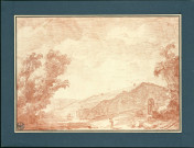 16 - Vue de l'Escalier des cent marches du château de Versailles , [France : Paris], [vers 1777-1780]